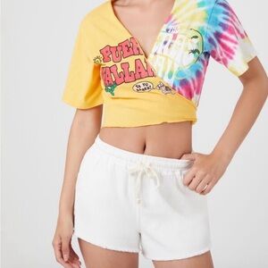Colorful Graphic Crop Top